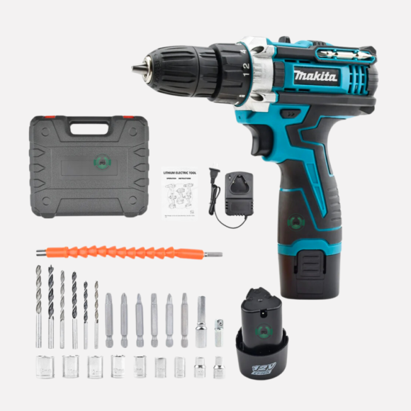 Makita 12V LXT® Lithium-Ion Cordless 1/3" Driver-Drill with Complete Toolkit