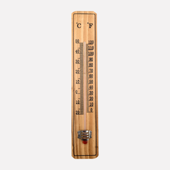 Wall Thermometer Wood For Room Temperature