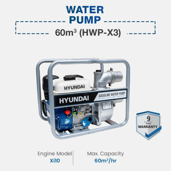 Hyundai Water Pump 60m3 (HWP-X3) - Image 2