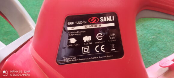 Electric Hedge Trimmer SEH  SANLI 550-51 - Image 3