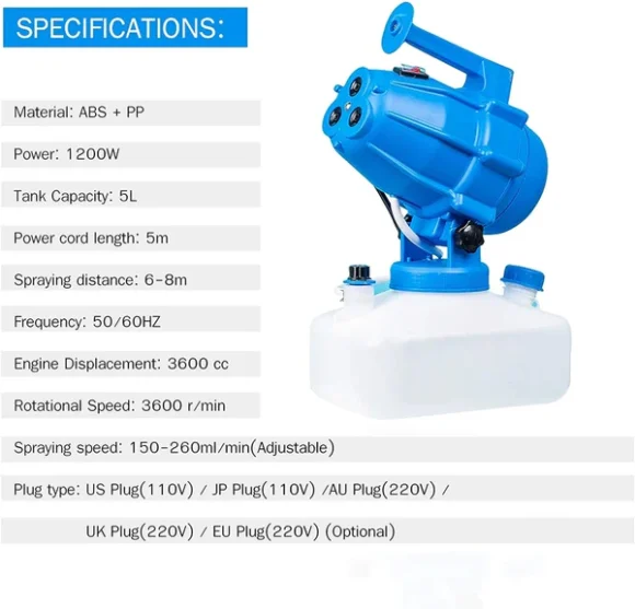 Electrice Trijet Fogger machine - Image 4
