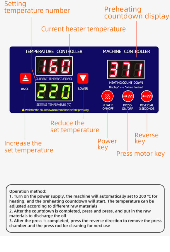 B03S intelligent home & Commercial oil press machine - Image 10