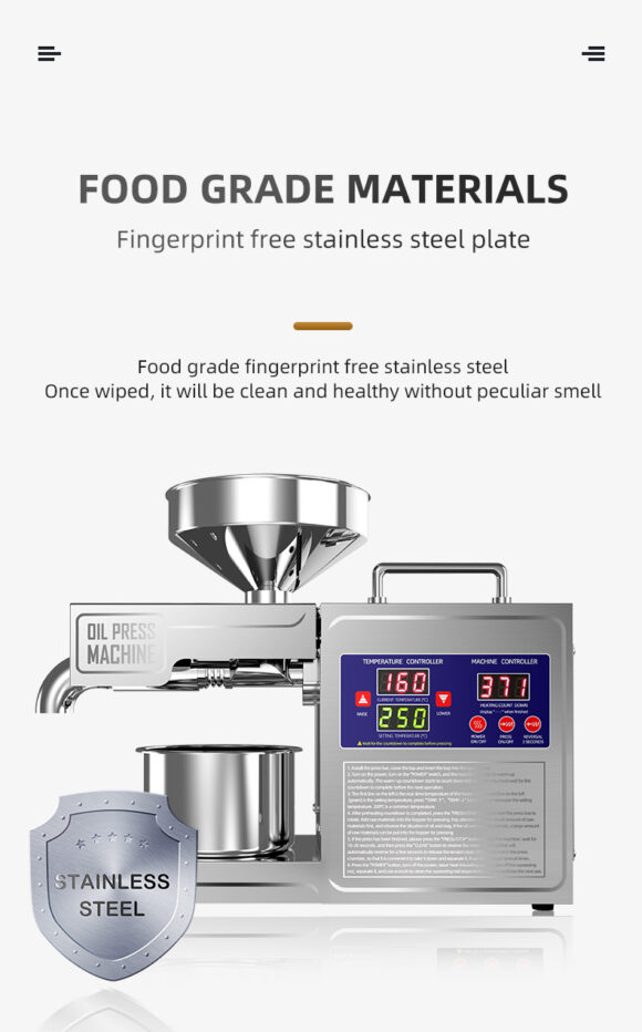 B03S intelligent home & Commercial oil press machine - Image 11