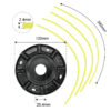 Nylon Cutter Black Cutter Blade with Metal Plate for Grasscutter