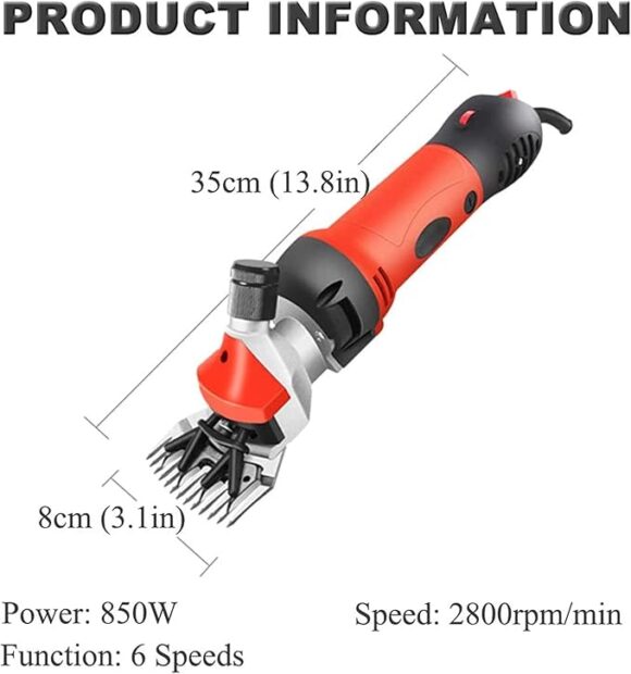 Sheep Shears 850W, Professional Electric Sheep Clippers. - Image 3