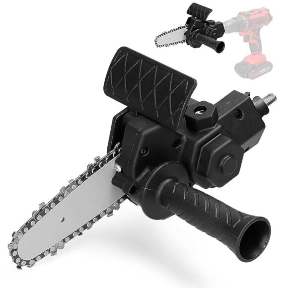 6 inch mini Chainsaw tool Attachment for Electric hand Drill Machine Converter Adaptor Hand Drill to chain Saw - Image 2
