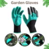 YeBon Pair Garden Gloves with ABS Plastic Fingertips Genie Gloves