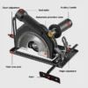 Angle Grinder Stand Protective Cover, Adjustable Fixing Bracket, Storage Rack Holder for Tile Chamfer, Metal Wood Cutting, for 100-125mm Grinders (Set 3)
