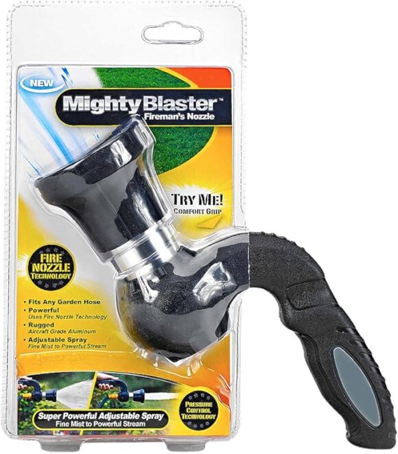 Mighty Blaster Spray Nozzle New Powerful Fireman's Nozzle Adjustable Sprayer for Car Washing Or Gardening - Image 2