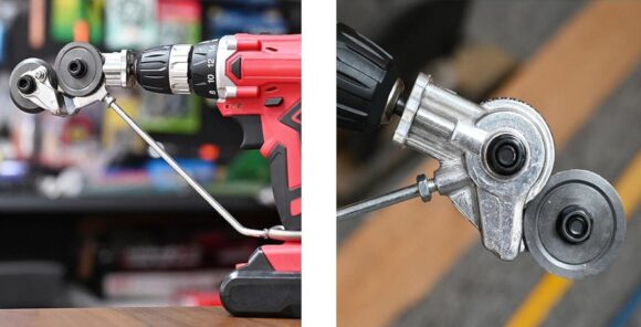 Electric Drill Plate Cutter DIY Easy to Use for Iron Cutting Attachment