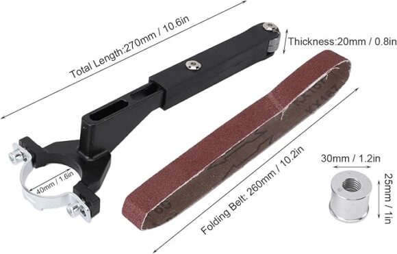 Electric Belt Grinder Belt Sander Attachment, Compact Angle Grinder Modified Sand Belt Machine - Image 3