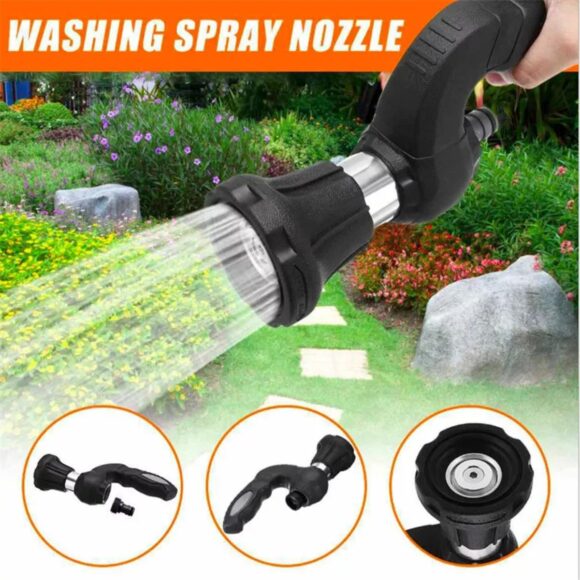 Mighty Blaster Spray Nozzle New Powerful Fireman's Nozzle Adjustable Sprayer for Car Washing Or Gardening