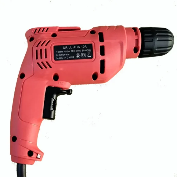 Imported Quality AHS 10MM Keyless Adjustable Speed Drill Machine A-10 - Image 2