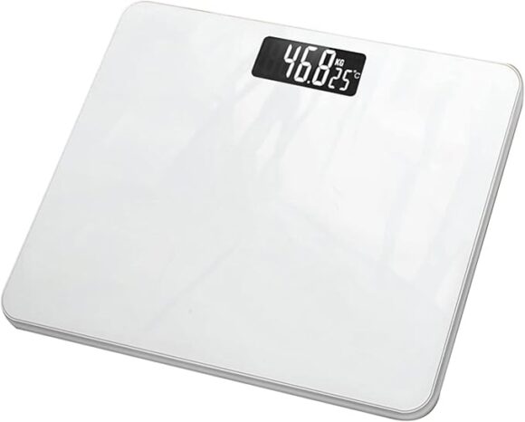 Digital Bathroom Scale, Digital Weighing Scale with High Precision Response, Tempered Glass Digital Weighing Scale for Body Weighing