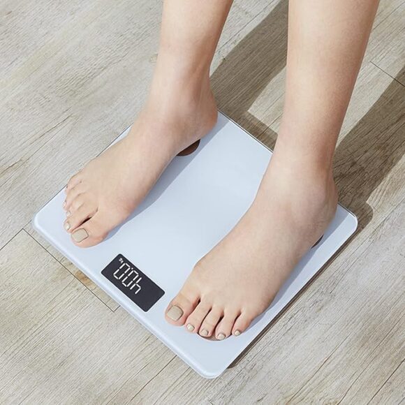 Digital Bathroom Scale, Digital Weighing Scale with High Precision Response, Tempered Glass Digital Weighing Scale for Body Weighing - Image 2