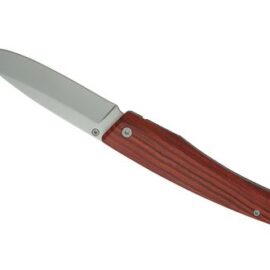 wooden Handle Folding Knife Steel Blade