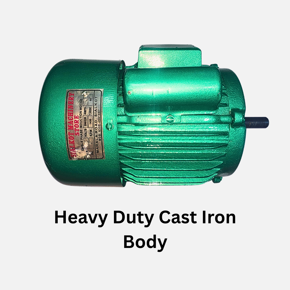 0.5 HP Single Phase Electric Motor – Sialkot Machinery Store - Image 3