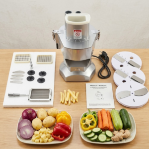 Commercial Vegetable and Fruit Cutting Machine LY-420 – 200W Electric Slicer, Dicer & Shredder