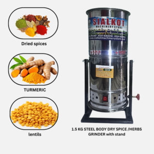 Dry Grinder 1.5 KG Capacity – Heavy Duty Stainless Steel Blade