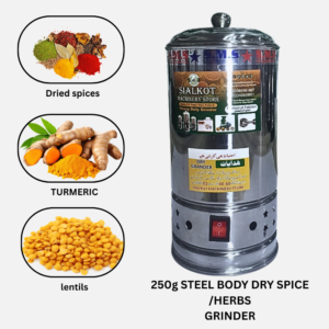 250 Gram Capacity Dry Grinder – High Speed & Efficient Grinding