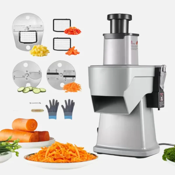 4 in 1 Commercial Vegetable,Fruits Chopper Multifunctional Automatic Dicer Slicer Shredder Strip Cutter