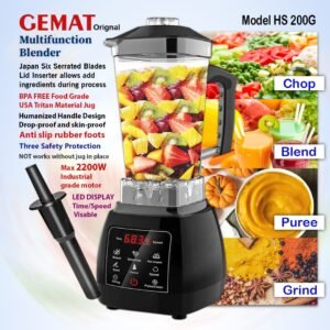 High Power Plastic Ice Blender Machine Multi-purpose Mixer Blenders