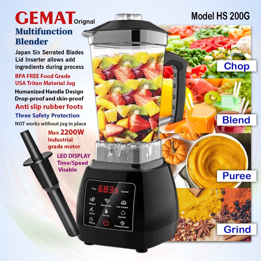 High Power Plastic Ice Blender Machine Multi-purpose Mixer Blenders ...