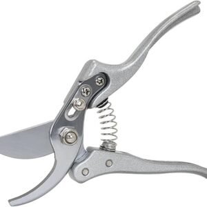 Gardening Hand Pruner Professional Pruning Shears with Sharp Blade Hand Pruner Garden Tree Trimmers Secateurs for Trees Flowers Indoor Plants,Silver