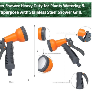 Garden Hose Nozzle spray shower for plants watering and multi purpose use.