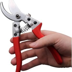 Pruning Shears 8 Inch High Carbon Steel Gardening Hand Pruner Secateurs with Ergonomic Handles