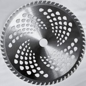 Brush Cutter Blade 60-Teeth TCT Heavy Duty Blade for Grass or Wheat Cutting, Size 255x25.4x60T