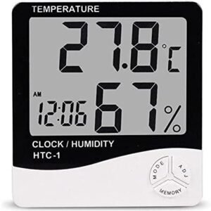 Room Temperature Thermometer + Hygrometer + Alarm Clock