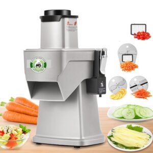 4 in 1 Commercial Vegetable,Fruits Chopper Multifunctional Automatic Dicer Slicer Shredder Strip Cutter