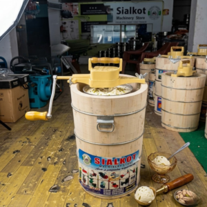 Manual Wooden Bucket Ice Cream Making Machine 06 QTS