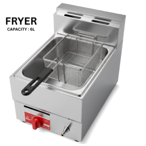 Premium Imported Single LPG Deep Fryer | 6L Oil Capacity